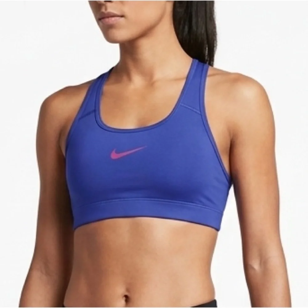Nike Pro Dri-Fit Sports Bra Blue Racerback‎ Athletic Training Women’s S